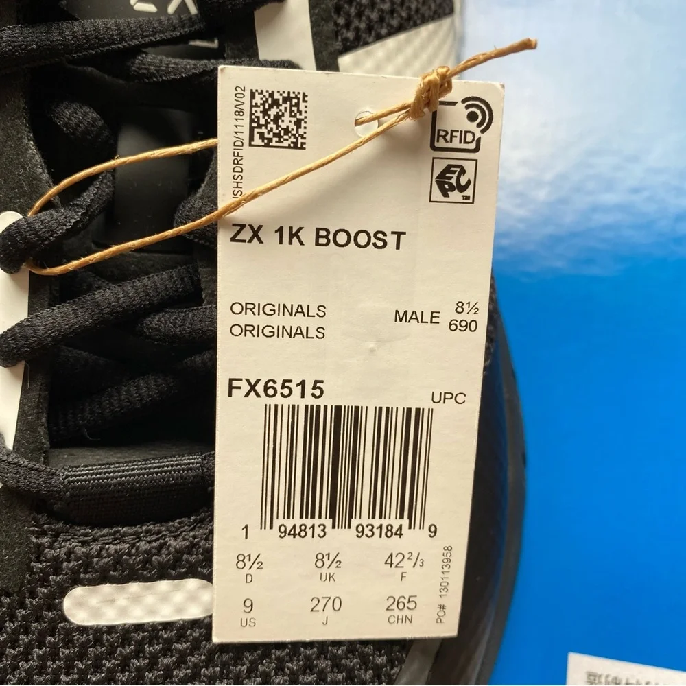 Men's adidas Originals ZX 1K Boost Sneakers Size 9